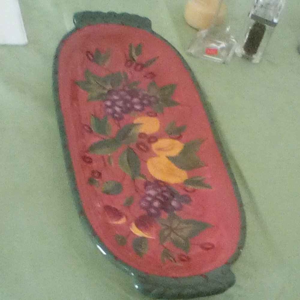 Vintage 21" Chianti Fish Platter made by Certified International